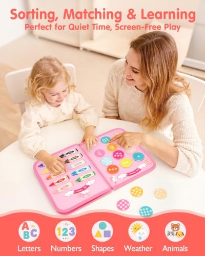 hahaland Busy Board Montessori Toys Busy Book Toddler Girl Gifts Travel Toy