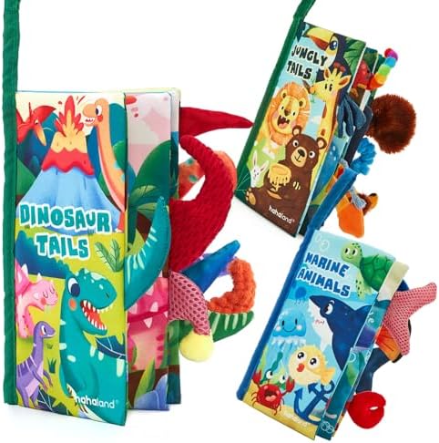 hahaland Baby Books 0-6 Months,Infant Tummy Time Toy High Contrast Sensory Baby Toys 6 to 12 Months Touch Feel Book Gift Christmas Stocking Stuffers for Boy Girl 0-3 Months Book Early Learning Toy - Image 2