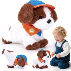 hahaland Robot Dog Realistic Interactive Plush Kids Toy