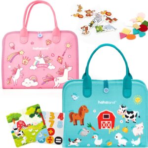 hahaland Busy Book - Unicorns & Farm Animals