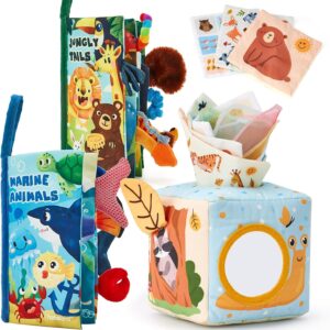 hahaland Baby Toys 6-12 Months - Montessori Baby Toys for 0 3 6 9 12 Month Old Must Haves - Boy Girl Shower Gifts for Babies