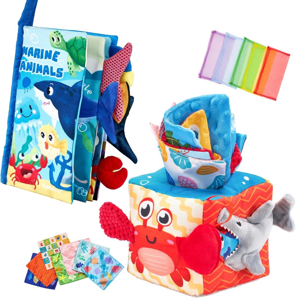 hahaland Baby Toys 6-12 Months Montessori Toys for 0-3 Months Early Learning Toy Gift Christmas Stocking Stuffers for Boy Girl