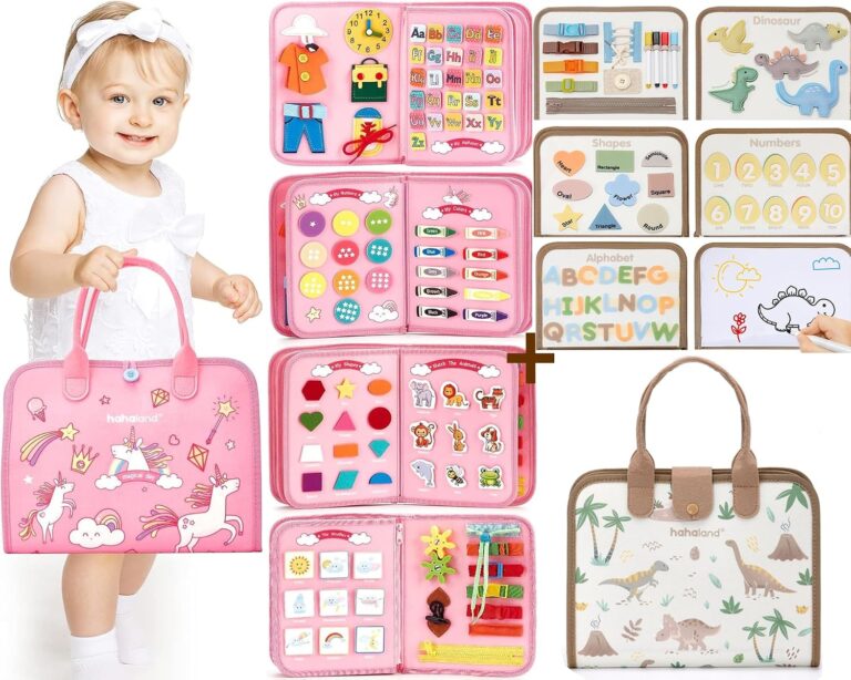 hahaland Unicorns Busy Board and Dinosaur Busy Board