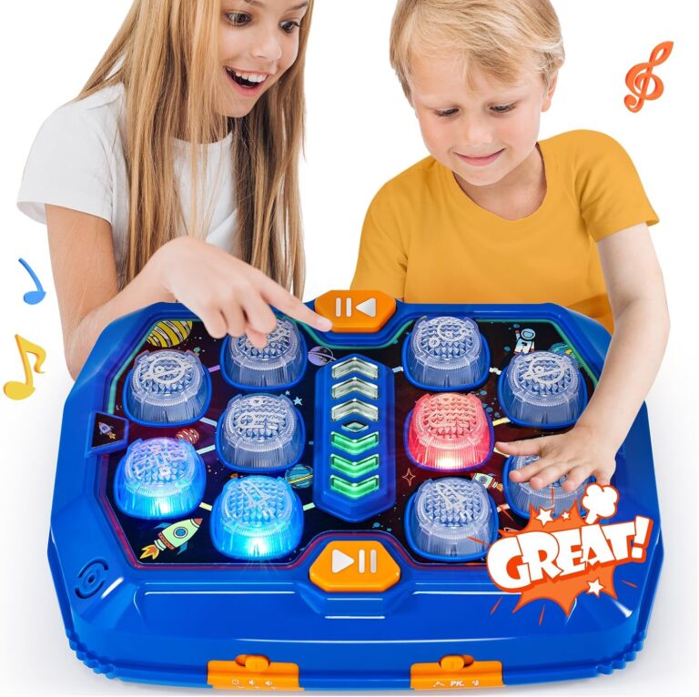 hahaland Toys for Ages 5-7 Interactive Whack A Game with Sound and Light