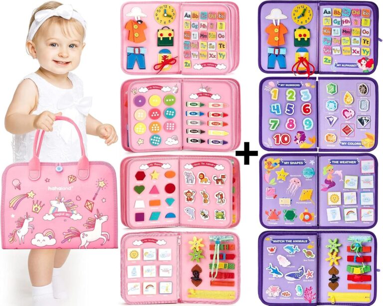 hahaland Busy Board - Unicorns and Mermaid - 2PCS