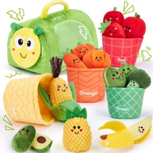 hahaland Montessori Toys for 1 Year Old - Baby Fruit Vegetable 6-12 Months