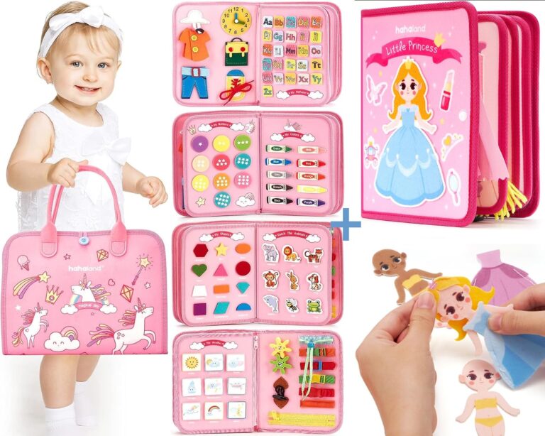 hahaland Unicorns Busy Board and Princess Busy Book