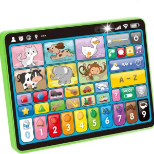 hahaland 5-Language Learning Tablet Toy for Toddler 1-3 with Speech Therapy
