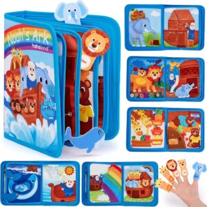 hahaland Noah's Ark Toy Busy Book for Toddlers 1-3 - Baptism Gifts for Boys