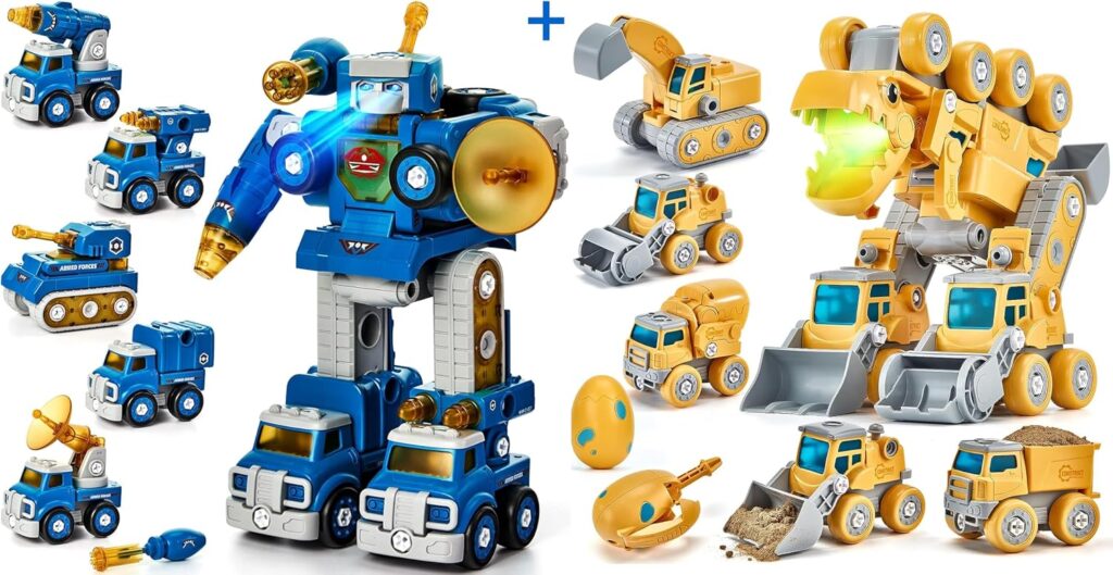 hahaland Take Apart Robot and Dinosaur Toys for Ages 5-7
