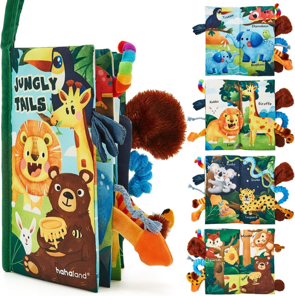 hahaland Baby Books 0-6 Months,Infant Tummy Time Toy Sensory Toys